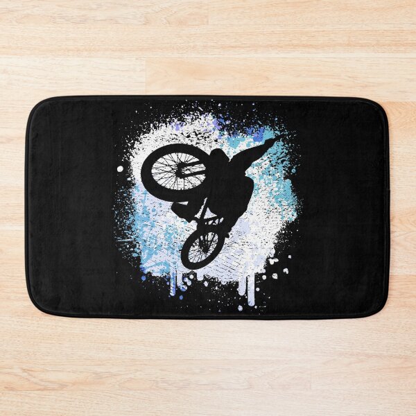 Item preview, Mountain biker jumps through the snow in winter designed and sold by Denis Rösler.