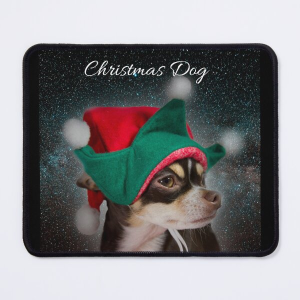 Item preview, Christmas dog dressed as an elf designed and sold by Photorebelle.