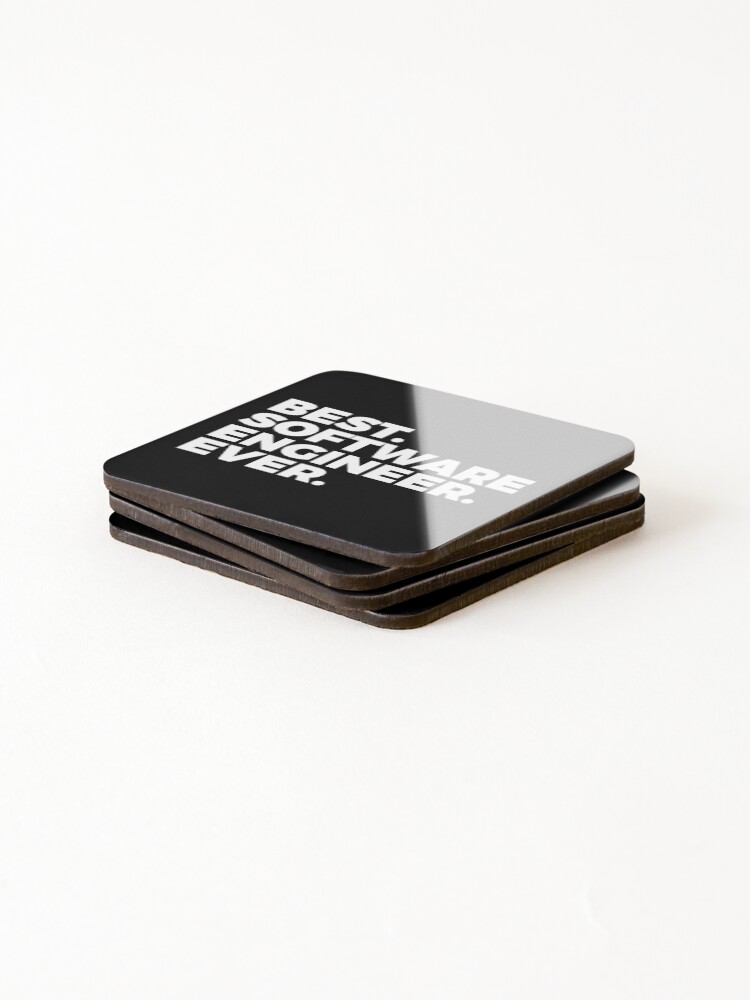 Thumbnail 4 of 5, Coasters (Set of 4), Best Software Engineer Ever | Engineering | Professionals designed and sold by PerfectlySimple.