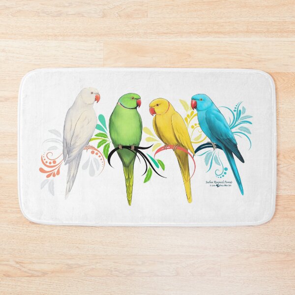 Item preview, Indian Ringneck Parrots designed and sold by sylvanmist.