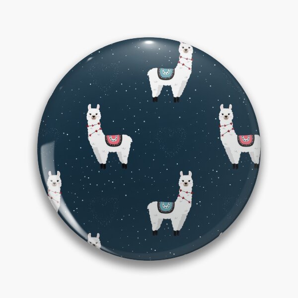 Item preview, Llama Stars On Blue Pattern designed and sold by fainaobun.
