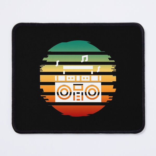 Item preview, Reggae Boombox Music Glitchy Sunset designed and sold by EllConApparel.