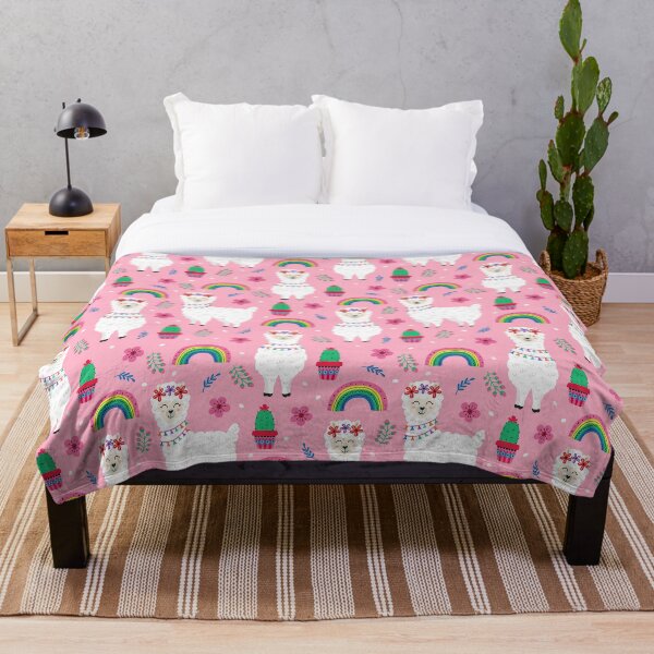 Item preview, Pink Floral Llama Pattern designed and sold by fainaobun.