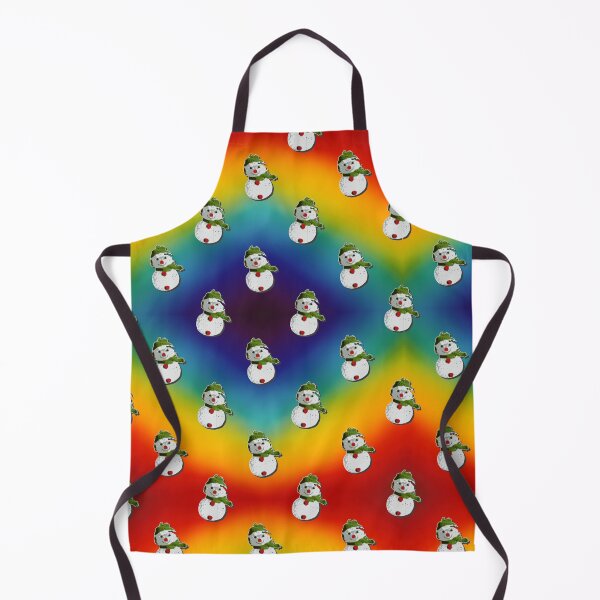 Item preview, Rainbow Psychedelic Tie Dye Snowmen designed and sold by MOP-tees.