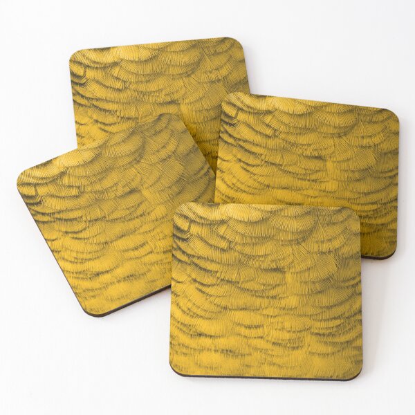 Item preview, Feathers of a Yellow Gold Bird designed and sold by Joyful-Express.