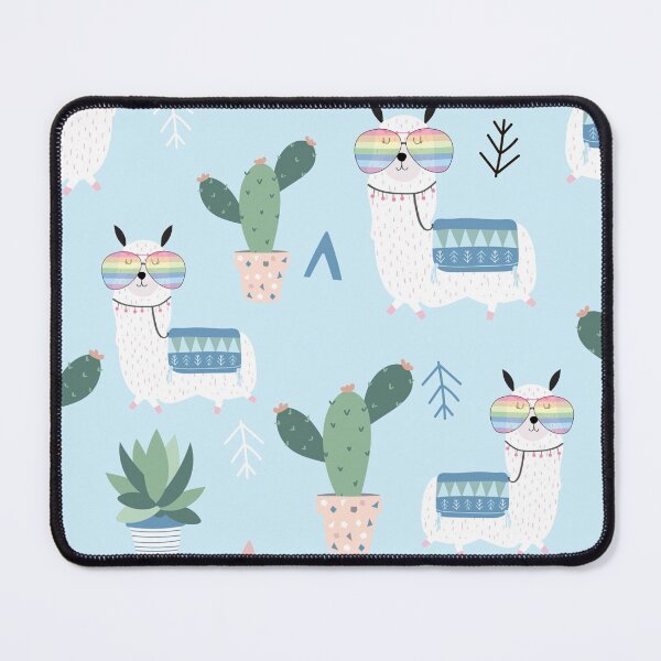Item preview, Rainbow Glasses Llama Cactus Pattern designed and sold by fainaobun.