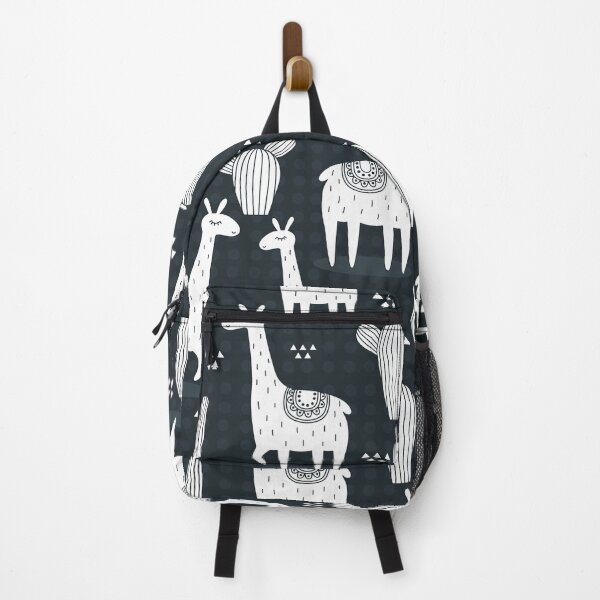 Item preview, White Hand Drawn Llama Pattern designed and sold by fainaobun.