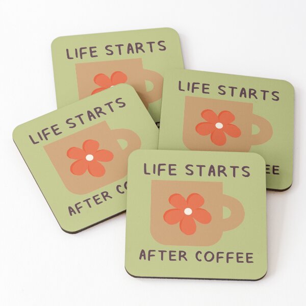 Item preview, Life Starts After Coffee designed and sold by aaalou.