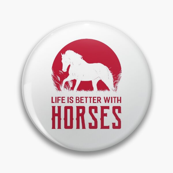 Item preview, Life Is Better With Horses - Red - For White Designs designed and sold by FastTrackPhotog.