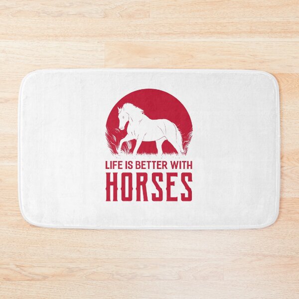 Item preview, Life Is Better With Horses - Red - For White Designs designed and sold by FastTrackPhotog.