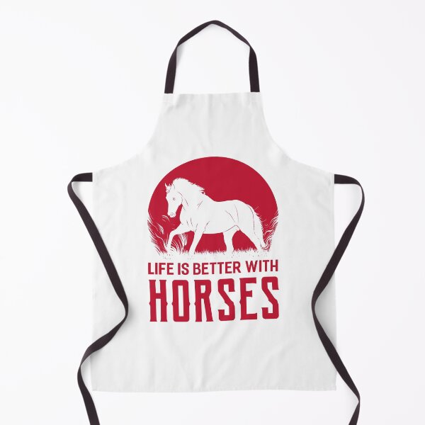 Item preview, Life Is Better With Horses - Red - For White Designs designed and sold by FastTrackPhotog.