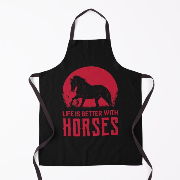 Item preview, Life Is Better With Horses - Red for Black Design designed and sold by FastTrackPhotog.