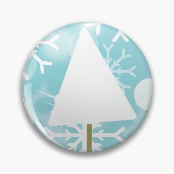 Item preview, Wonky Little White Christmas Trees on Blue Snowy Snowflake Background designed and sold by GreenCarbon2112.