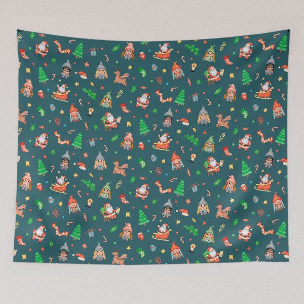 Item preview, Little Cute Female Elves with Santa and Friends designed and sold by K3DreamKreation.