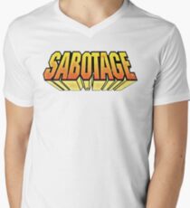 Camiseta para hombre de cuello en v SABOTAJE (1994)