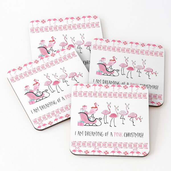 Item preview, Dreaming Of A Pink Christmas Flamingo designed and sold by AlyssoCharm.
