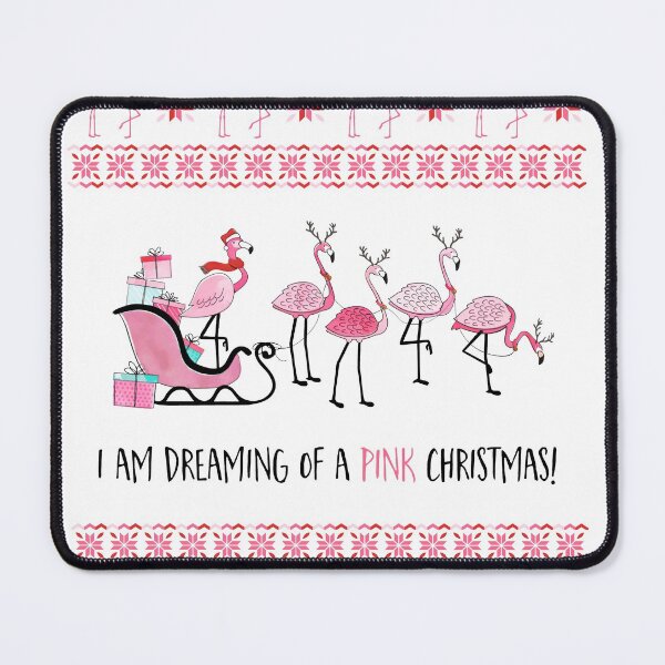 Item preview, Dreaming Of A Pink Christmas Flamingo designed and sold by AlyssoCharm.