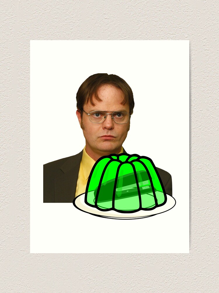 "Dwight Stapler In Jello The Office" Art Print by Mrmasterinferno