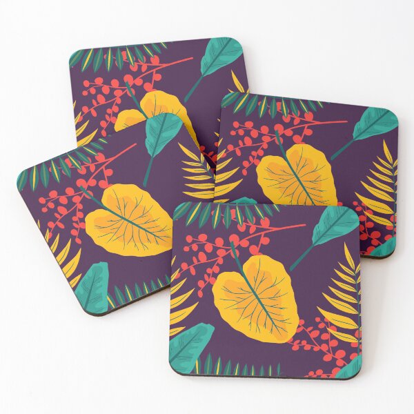 Item preview, Rainforest Leaf Pattern, Green Yellow and Red Leaf Design designed and sold by Peter Stawicki.
