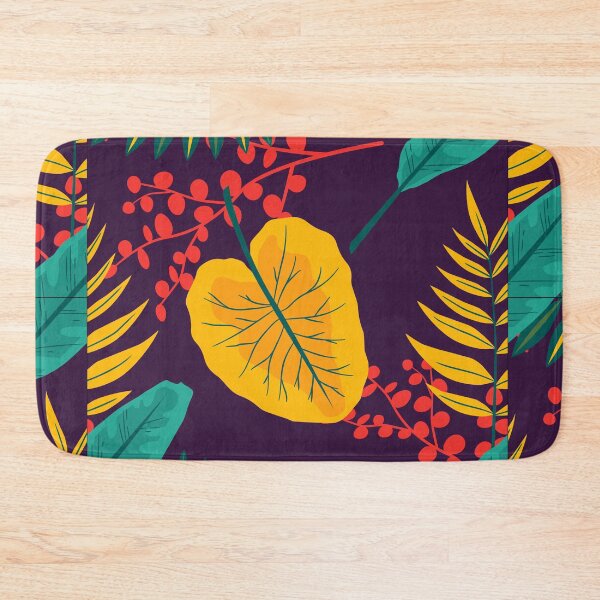 Item preview, Rainforest Leaf Pattern, Green Yellow and Red Leaf Design designed and sold by Peter Stawicki.