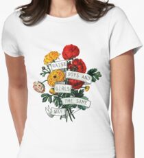 Raise Boys and Girls the Same Way Women's Fitted T-Shirt