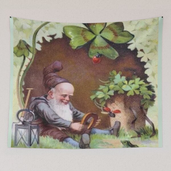 Item preview, Lucky Leprechaun Sitting In The Forest, Irish Luck Apparel and Decor. designed and sold by lduke47.