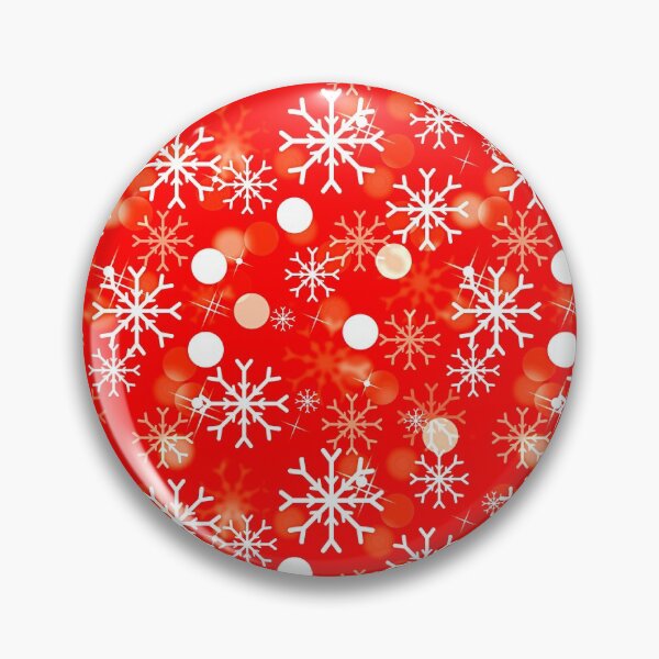 Item preview, White Christmas Snowflakes on a Festive Red Background designed and sold by GreenCarbon2112.