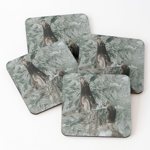 Item preview, Two Seals Playing in the Water designed and sold by ElanUlv.