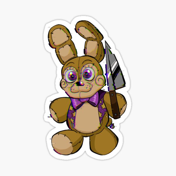 XSmart Mall, Spring Bonnie/Rabbit/Plushtrap/Glitchtrap, Fan  Made, Golden/Yellow, Night Plush Toy, Stuffed Animal, Gifts for Kids