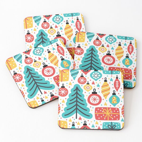 Item preview, Christmas Tree Gifts And Christmas Ornament Print  designed and sold by Pinkmagenta.