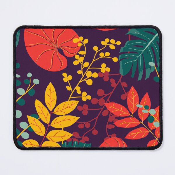 Item preview, Retro 70s Leaf Pattern, Green, Yellow, and Orange Leaf Design designed and sold by Peter Stawicki.