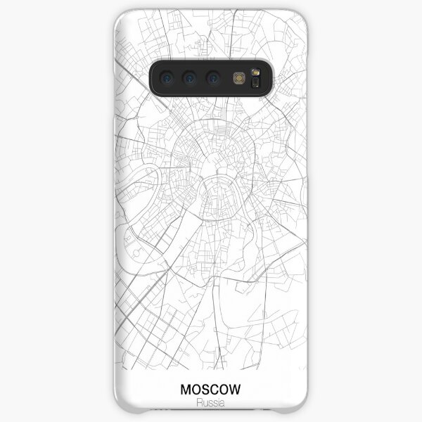 Moskau minimalistische Karte Samsung Galaxy Leichte Hülle