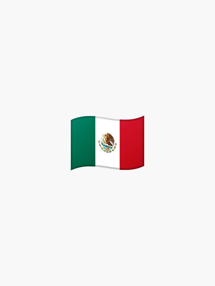 " Emoji Flag Mexico" Sticker by Stickypegatinas Redbubble