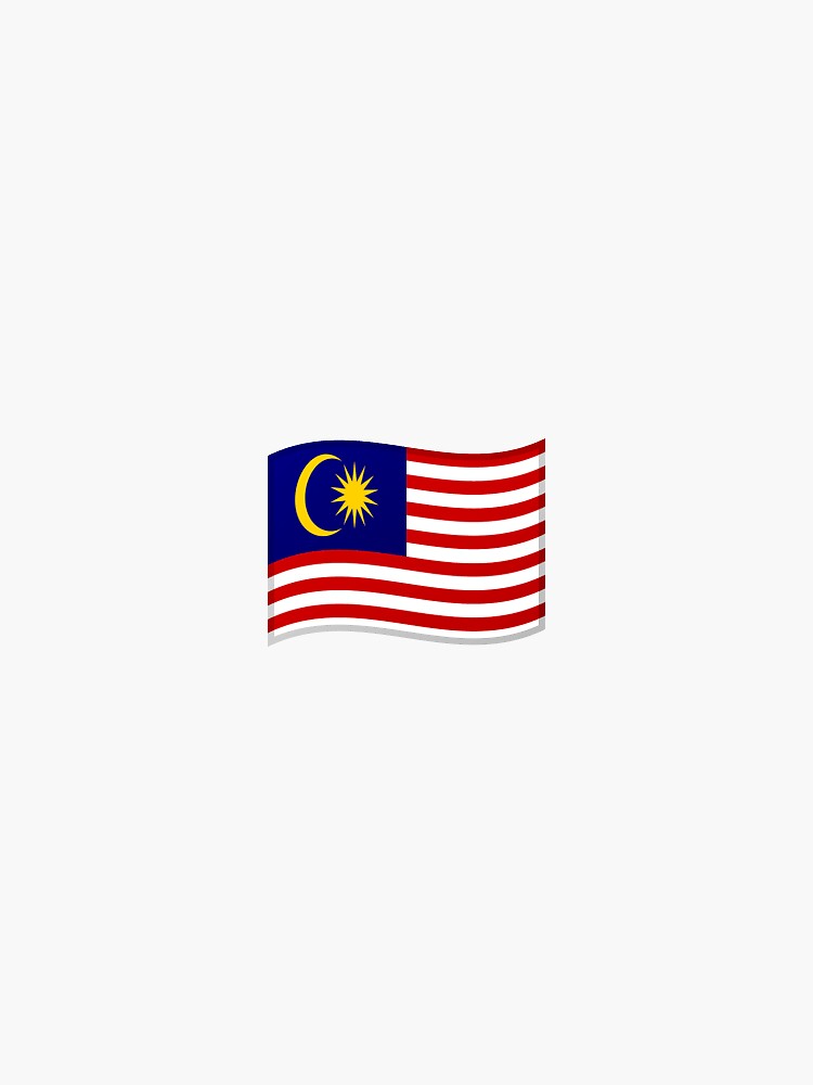 " Malaysia Flag Emoji" Sticker for Sale by Stickypegatinas  Redbubble