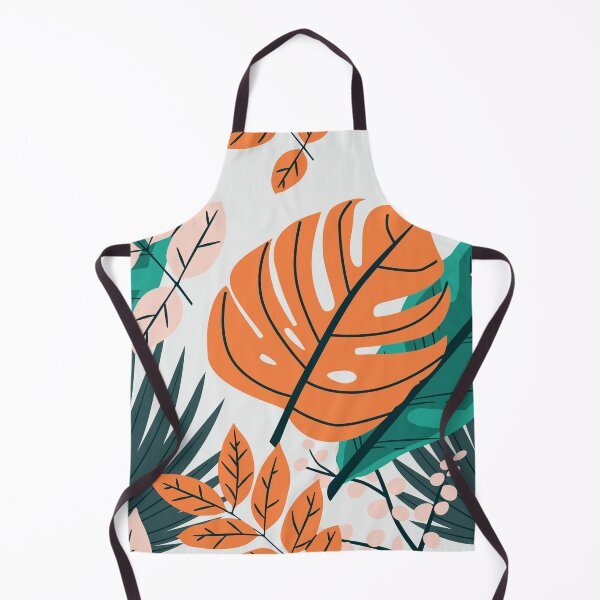 Item preview, White Background Leaf Pattern, Green and Pink Leaf Design designed and sold by Peter Stawicki.
