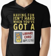 Arthur Library Card Men's V-Neck T-Shirt