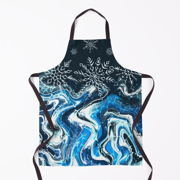 Item preview, Melting Snowflakes, digital fluid pour with cells designed and sold by MayGreenAbgrall.