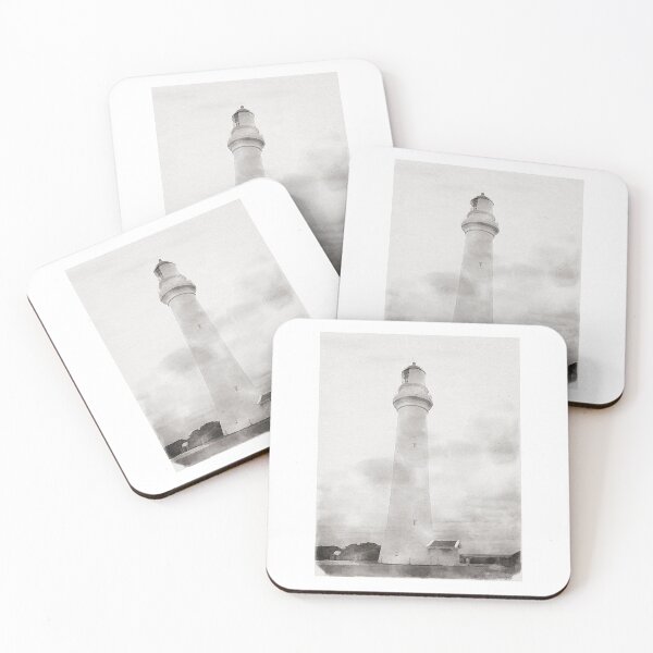 Item preview, Lighthouse Watercolour (Black and White) designed and sold by ShailleMaille.