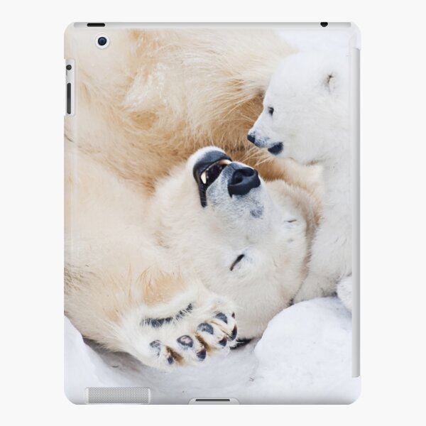 Coque et skin adhésive iPad avec l'œuvre « 1 an premier anniversaire ours  en peluche avec des ballons joyeux anniversaire » de l'artiste  Trenddesigns24