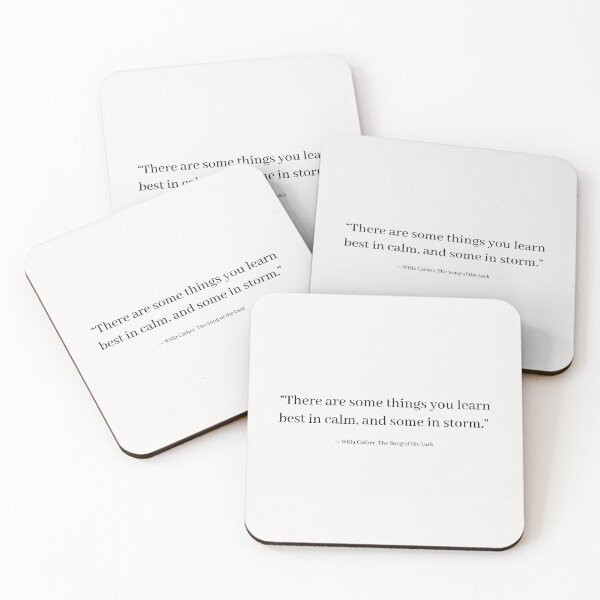 Item preview, Literature quote By Willa Cather, The Song of the Lark designed and sold by Sunbirds.