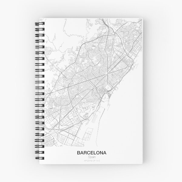 Item preview, Barcelona Minimalist Map designed and sold by resfeber.
