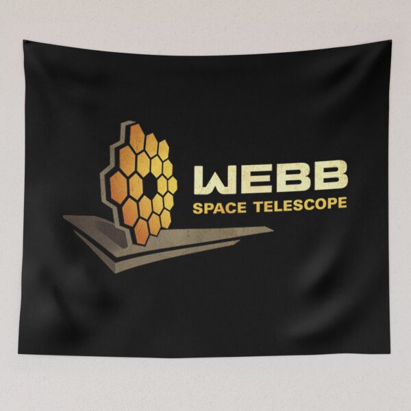 Aperçu de l'œuvre Insigne du télescope spatial James Webb - look vintage créée et vendue par trendistudio.