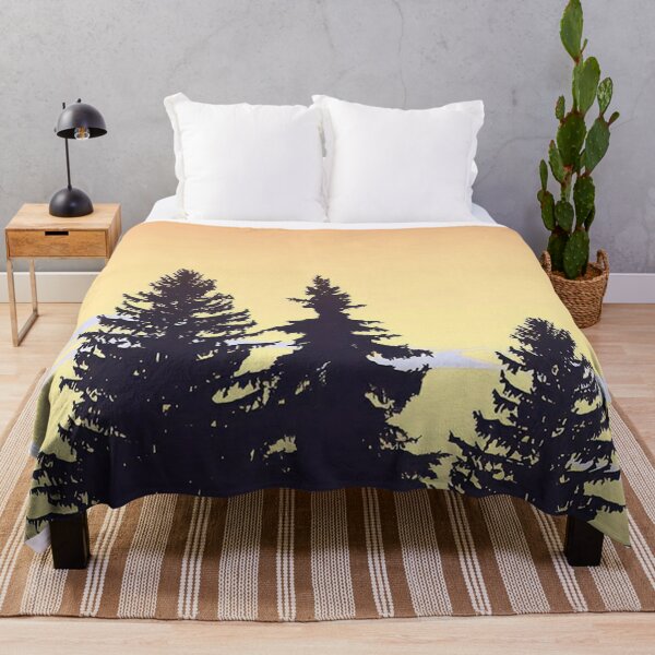 Item preview, Pine Trees & Golden Skies Minimalist Artwork designed and sold by NexusArts.