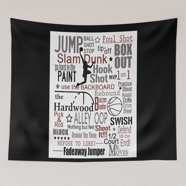 Item preview, Men Basketball Player - Basketball Jump Ball Shot Stop, Slam Dunk, Go Hard In The Paint designed and sold by SockaArt1.