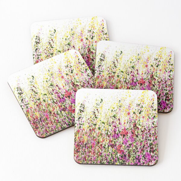 Item preview, Abstract Meadow Flowers Splatter  Painting designed and sold by Rocky Mountain Artistry.