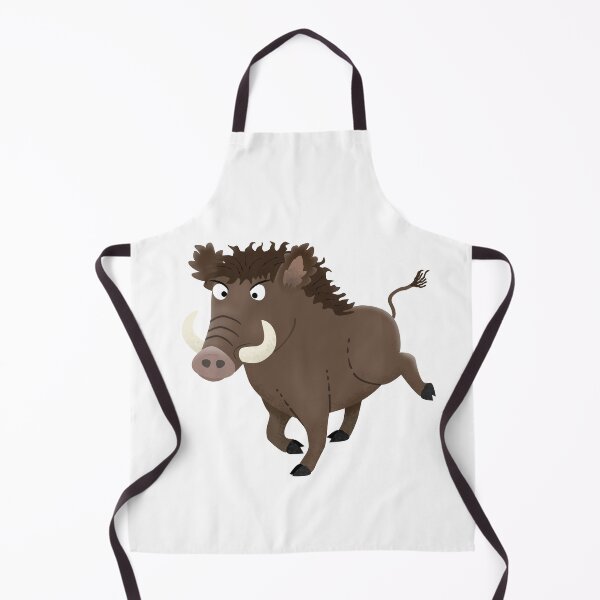 Item preview, Funny wild boar razorback cartoon illustration designed and sold by FrogFactory.