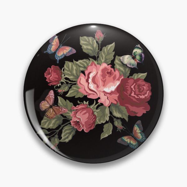 Item preview,  Cabbage Roses and Butterflies designed and sold by SloganExpress.