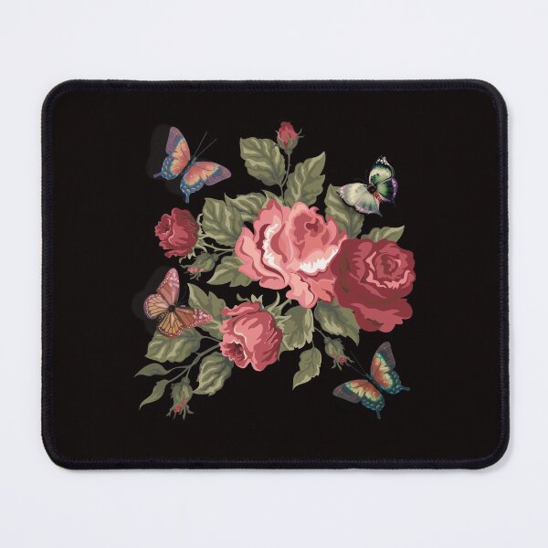 Item preview,  Cabbage Roses and Butterflies designed and sold by SloganExpress.
