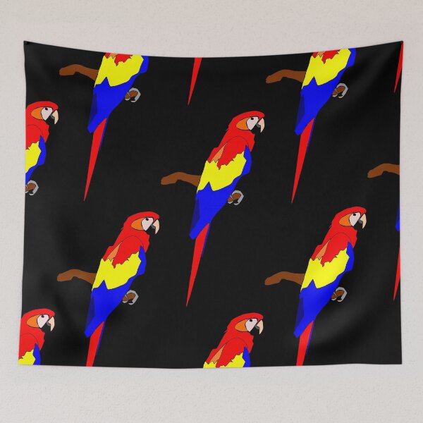 Item preview, Colorful Macaw on a branch designed and sold by Blertz.