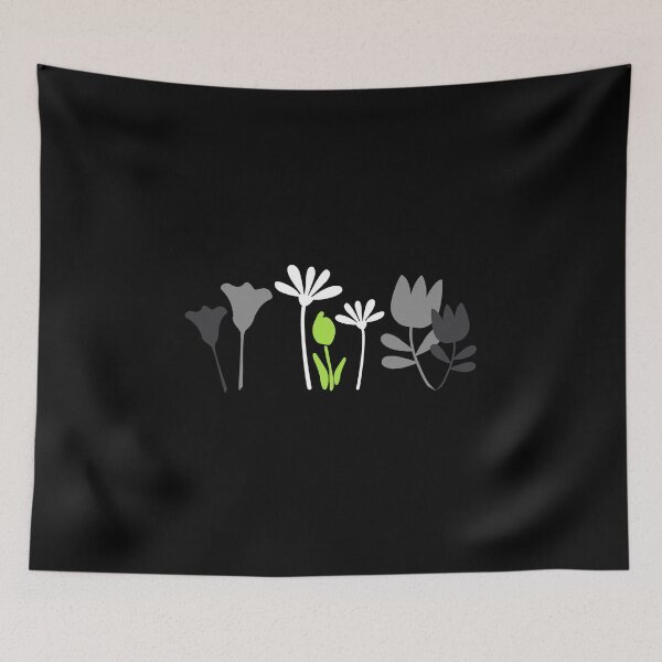 Item preview, Standing Flower Patch. Agender Pride designed and sold by Subtle Pride Shop.